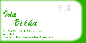 ida bilka business card